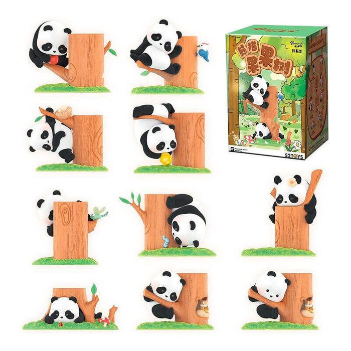 Pack De 8 Unidades - Figura Sorpresa Fruit Tree Climbing Panda Roll Surtido