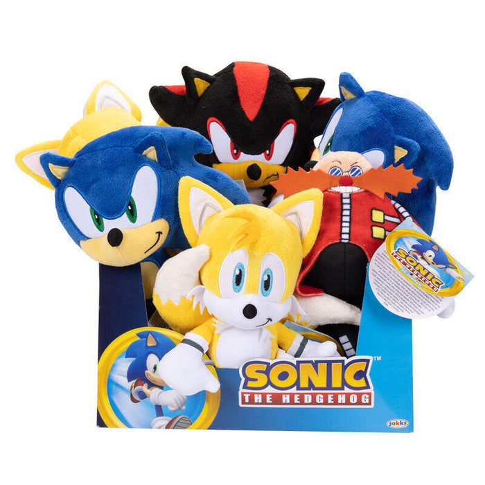 Pack De 8 Unidades - Peluche Serie 10 Sonic The Hedgehog 23cm Surtido