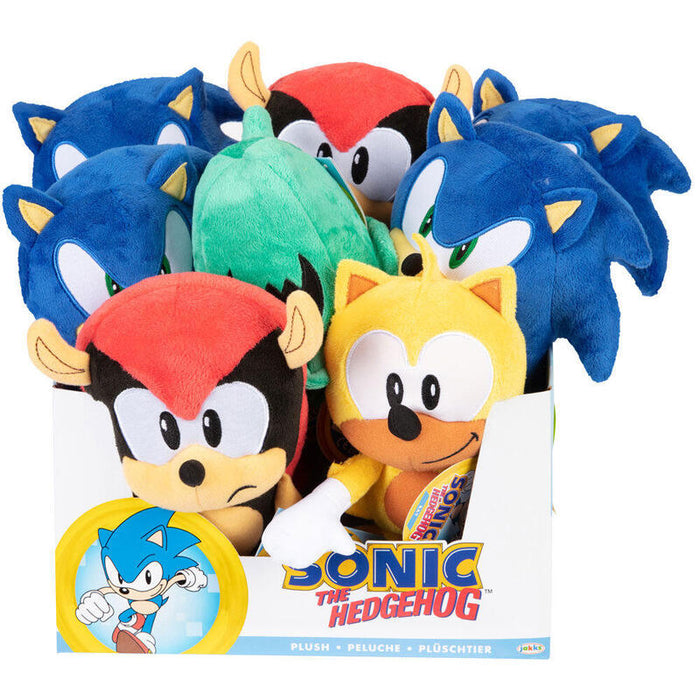 Pack De 8 Unidades - Peluche Sonic The Hedgehog 22cm Surtido