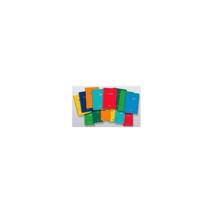 Pack De 8 Unidades Zorrilla Cuaderno Espiral Tauroplastic 80h Folio 90gr 3x3 T/ Pp Colores Surtidos