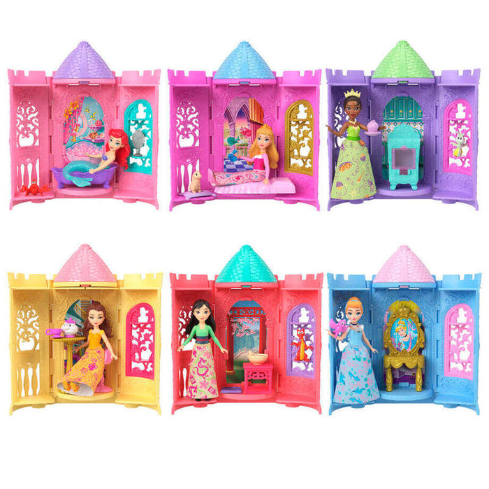 Pack De 9 Unidades - Muñeca Mini Torre Sorpresa Princesas Disney Surtido