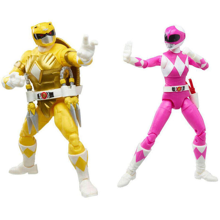 Pack Figura April Oneil + Michenlangelo Tortugas Ninja Power Rangers  15cm