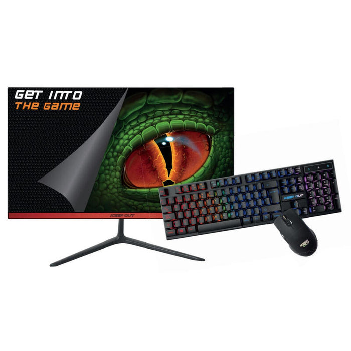 Pack Monitor 22 Hdmi Vga Keep Out Gaming Xgm22kitv2 Fhd 75hz 4ms Con Mouse Y Teclado Gaming