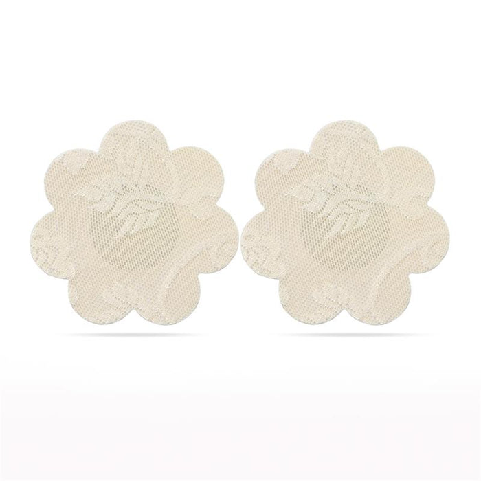 Pack Pezoneras Flor Y Corazón Beige