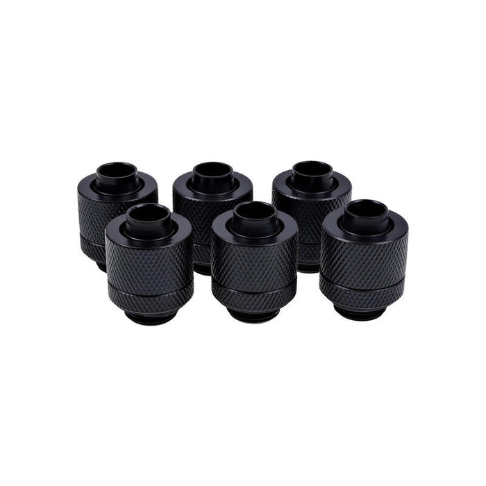 Pack Racores Compresion Alphacool Eiszapfen Negro 6 Unidades/13-10mm/Laton/Tubo Blando 1011157