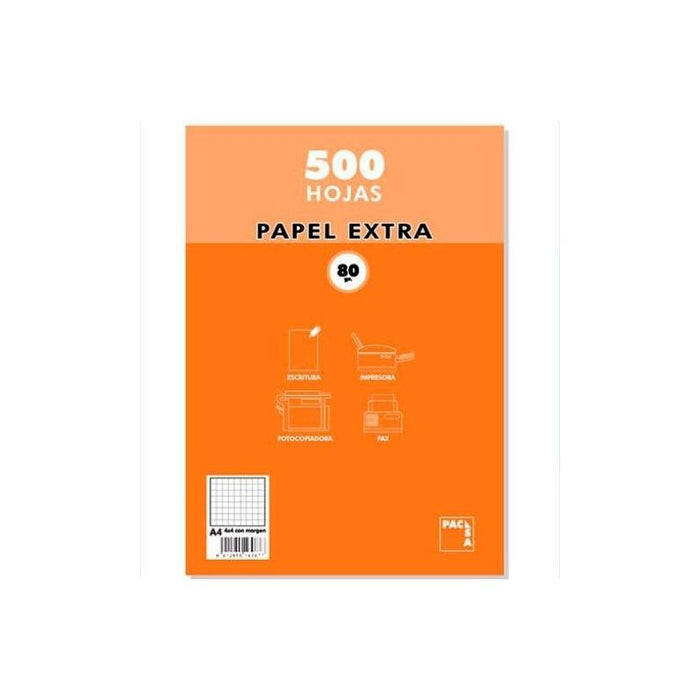 Pacsa Papel Multifunción 500 Hojas 80gr A4 Rayado 6x6 Blanco