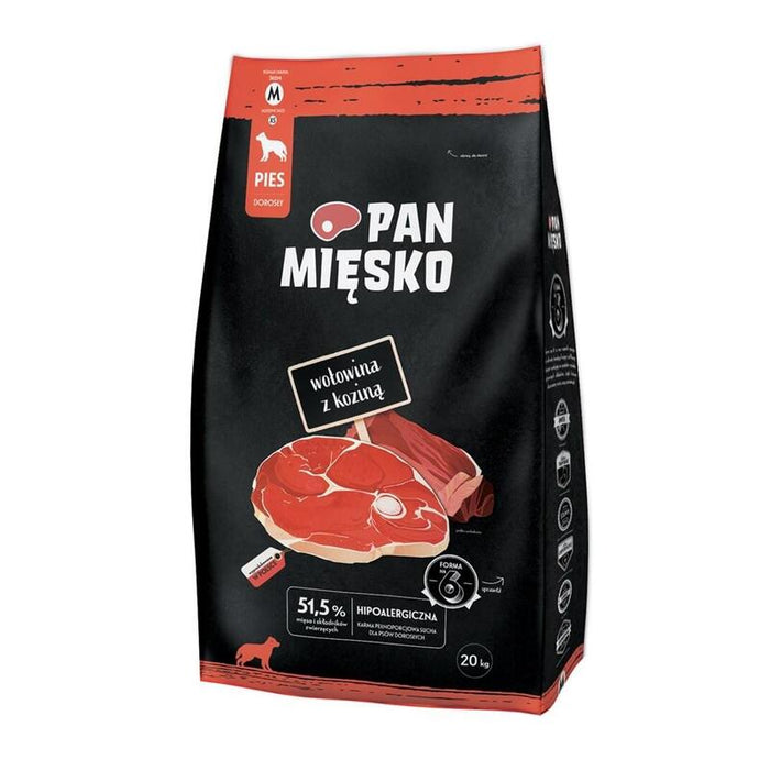 Pan Miesko Beef With Goat M  - Dry Dog Food - 20kg