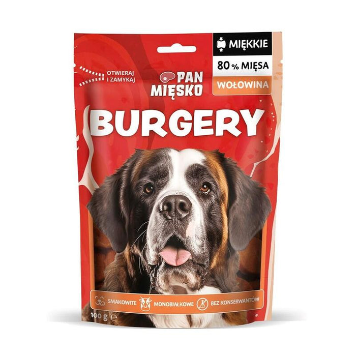 Pan Miesko Delicacies Para Perro Hamburguesas De Carne 100g