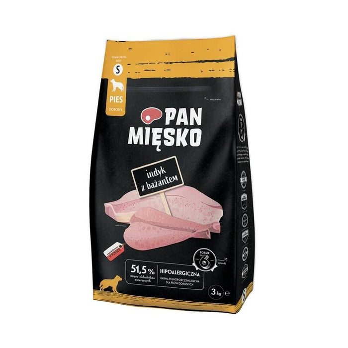 Pan Miesko Pavo Con Faseñante Alimento Seco Pareja De Perros 3kg