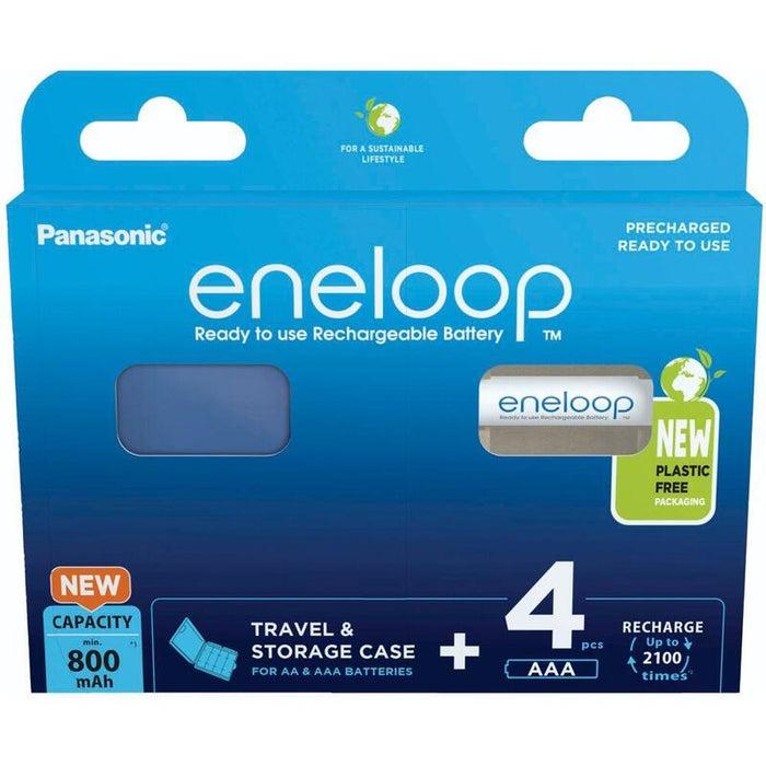 Panasonic Eneloop Micro Aaa 800mah + Akkubox  Bk-4mcdec4be Pack 4