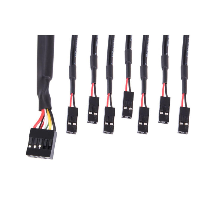 Panel De E/S Frontal Alphacool Con Usb 2.0/Y Juego De Cables, Panel Frontal Para Carcasa De Servidor 25054