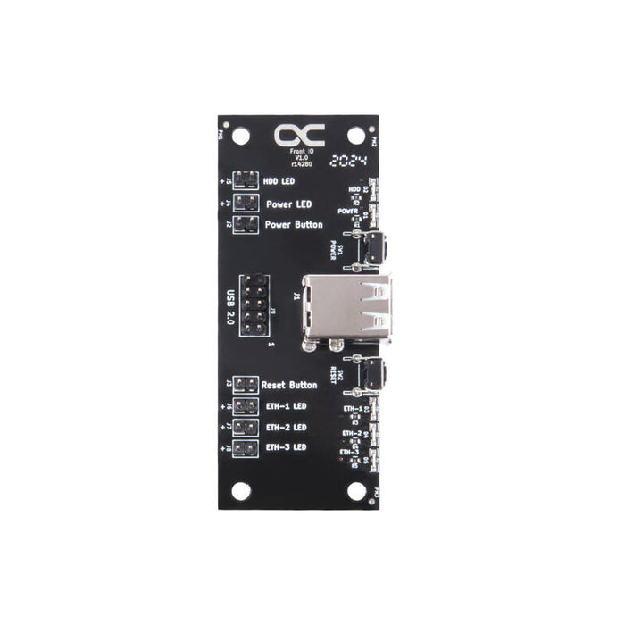 Panel De E/S Frontal Alphacool Con Usb 2.0/Y Juego De Cables, Panel Frontal Para Carcasa De Servidor 25054