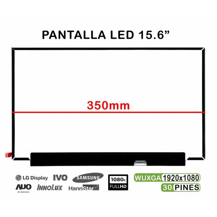 Pantalla 15.6" B156han02.8 N156hca Ebb Nv156fhm N35 Fhd Brillo Para Portátil