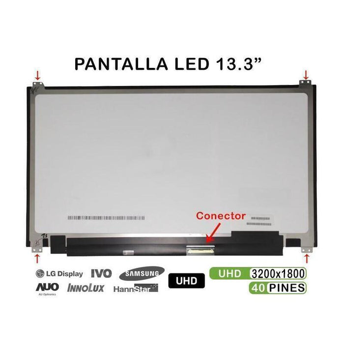 Pantalla Led 13.3" Para Portátil Ltn133yl04-P01 Qhd+