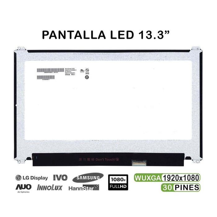 Pantalla Led De 13.3" Para Portátil Acer Aspire S13 S5 371 B133han04.1 B133han04.3 Fhd 30 Pines