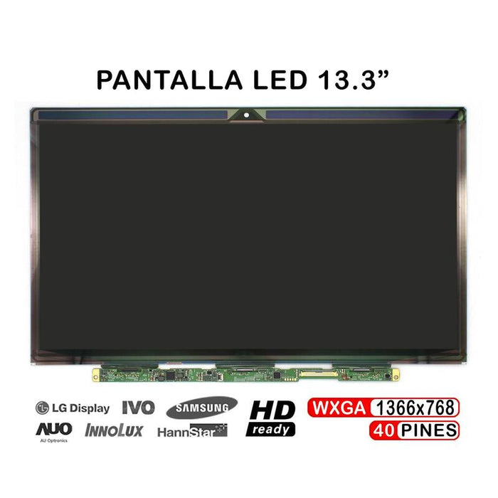 Pantalla Led De 13.3" Para Portátil Lp133wh4 Tja1 1366x768 40 Pines