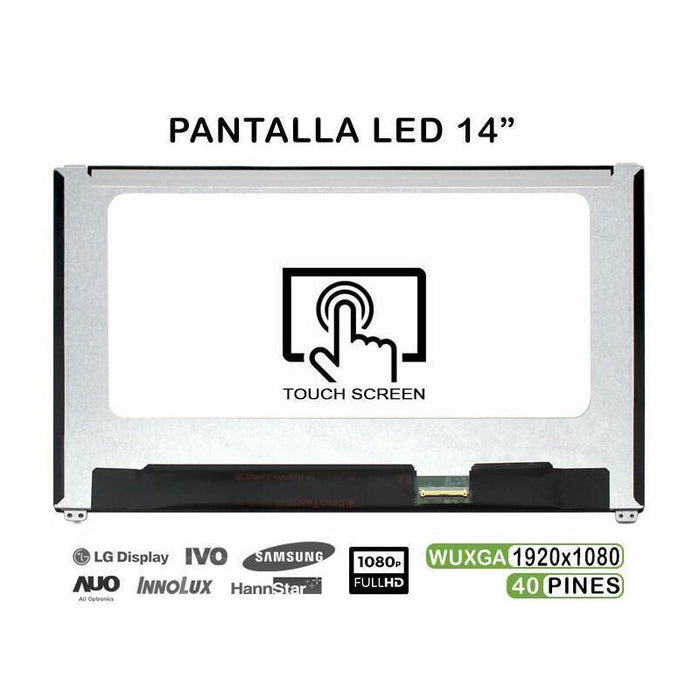 Pantalla Led De 14" Para Portátil Dell Latitude E7490 B140hak02.2 Lp140wf5 Spm1 Táctil