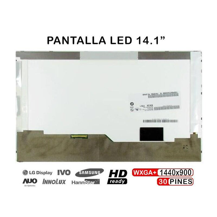 Pantalla  Led De 14.1" Para Portátil B141pw04 Ltn141bt09 Lp141wp3-Tla1