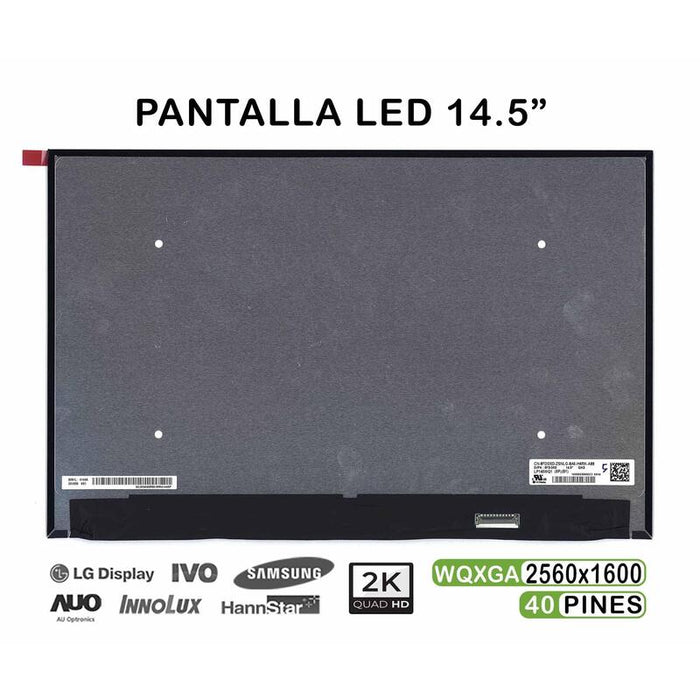 Pantalla Led De 14.5" Para Portátil N145gcg Gt1 Lp145wq1 Spb1 Qhd 30 Pines