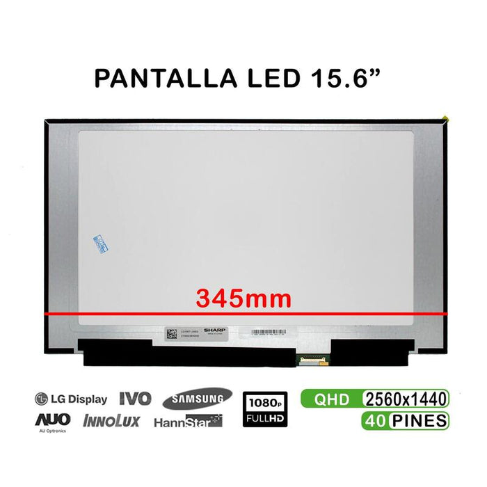 Pantalla Led De 15.6" Para Portátil Lq156t1jw03