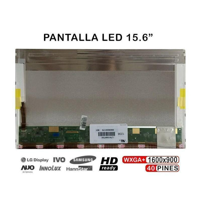 Pantalla Led De 15.6" Para Portátil Ltn156kt02 Lp156wd1 Tld1 Tlm1 B156rw01