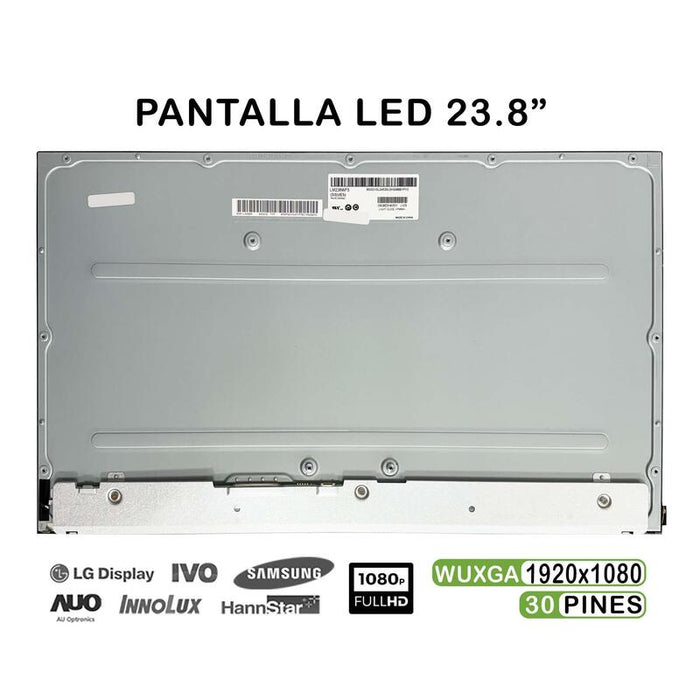 Pantalla Led De 23.8" Para Portátil Lm238wf5 Sse5 Fhd 30 Pines