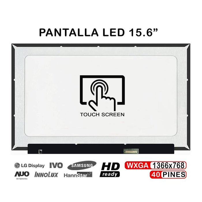 Pantalla Led Táctil De 15.6" Para Portátil Nt156whm-T03 40 Pines