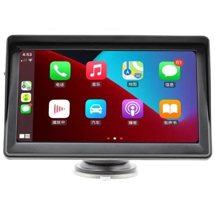 Pantalla Táctil Universal Swm B600w 7 Pulgadas Carplay/Android Auto Inalámbrico Negro - Reproductor Multimedia Para Coche