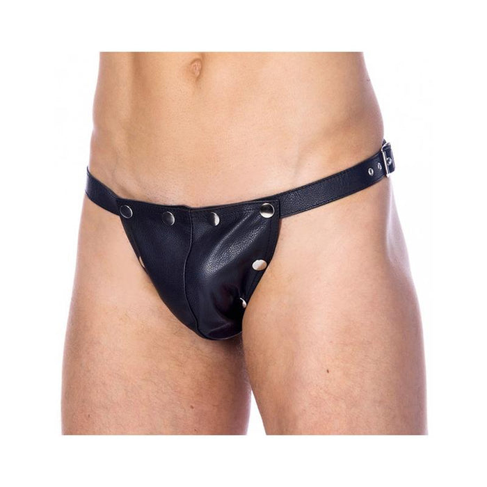 Panty Masculino De Cuero Talla Única