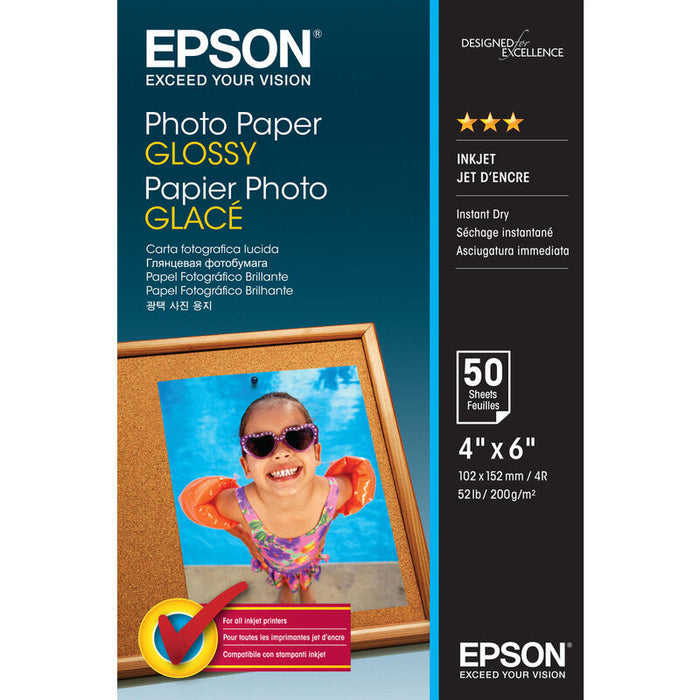 Papel Foto Epson S042547 Glossy 10x15 50 Hojas