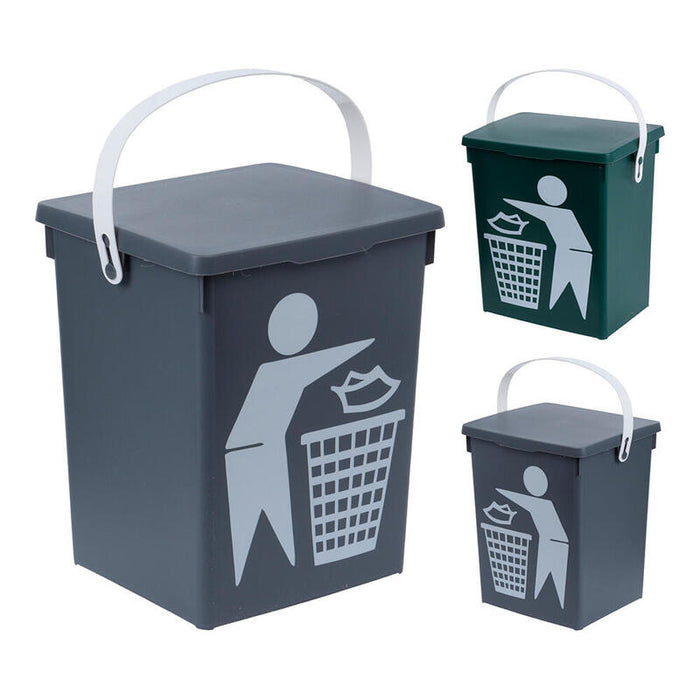 Papelera 5 Litros Colores Surtidos 19,5x17x23,5cm Colores / Modelos Surtidos