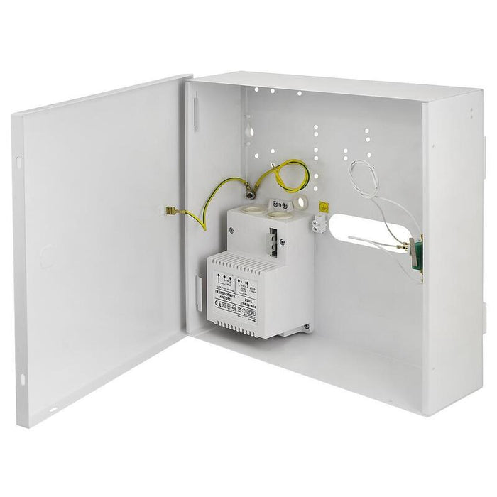 Paradox Caja-P Caja Pequeña Para Central Paradox. Transformador 20va. Salida 16v/1.2a, 18v/1a.  250x250x80 Mm