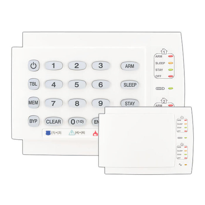 Paradox K10h Teclado Led 10 Zonas. Diseño Horizontal. No Cumple Grado