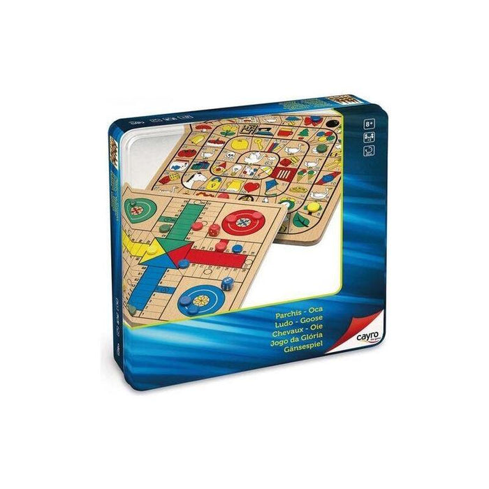 Parchis-Oca Madera Caja Metal