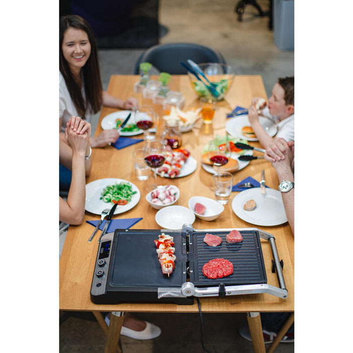 Parrilla De Contacto Steba Fg 120 Plateada, 1.800 W Fg 120