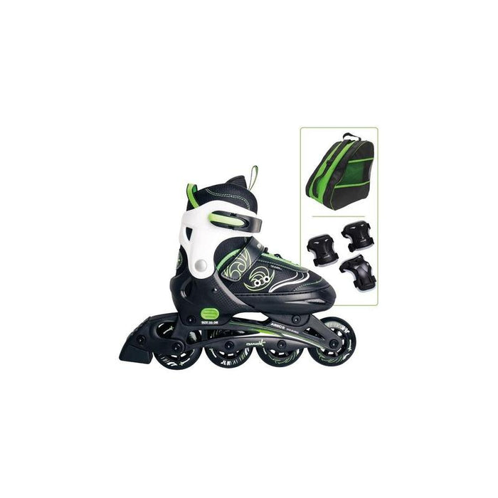 Patines Muuwmi 682 En Línea Verde/Negro