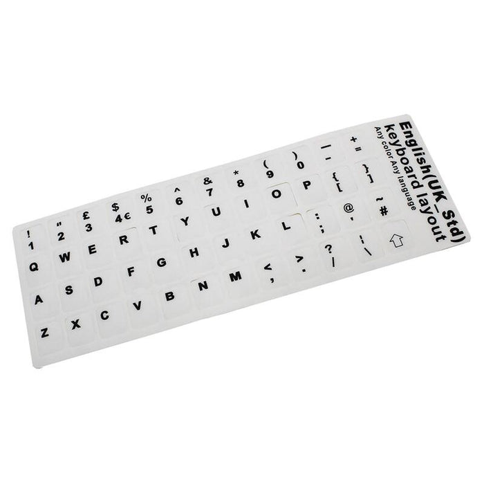 Pegatina Para Convertir Teclado En Idioma Inglés Blanco