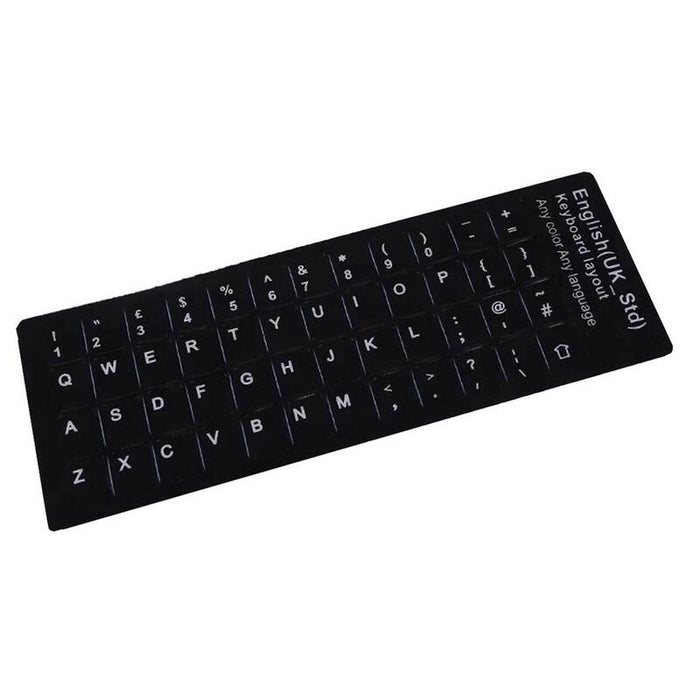 Pegatina Para Convertir Teclado En Idioma Inglés Negro