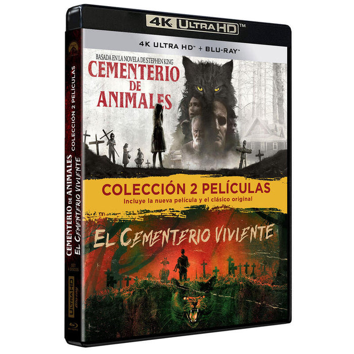 Pelicula Cementerio De Animales + Cementerio Viviente (4k Uhd) - Bd Blu-Ray
