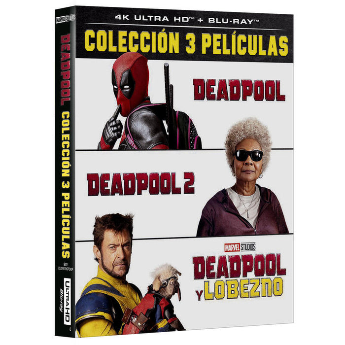 Pelicula Deadpool - Colección 3 Películas (4k Uhd) - Bd Blu-Ray