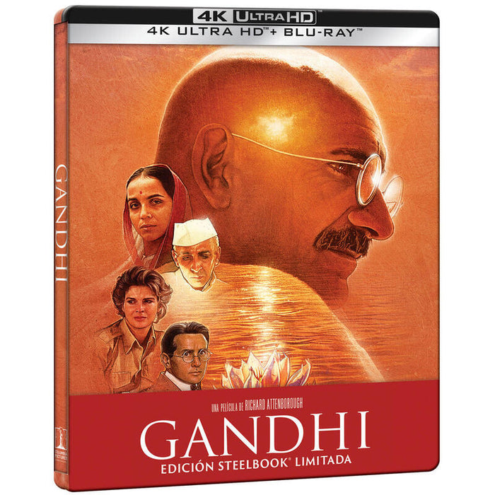 Pelicula Gandhi (4k Uhd + Blu-Ray) (Ed. Especial Metálica) - Bd Blu-Ray