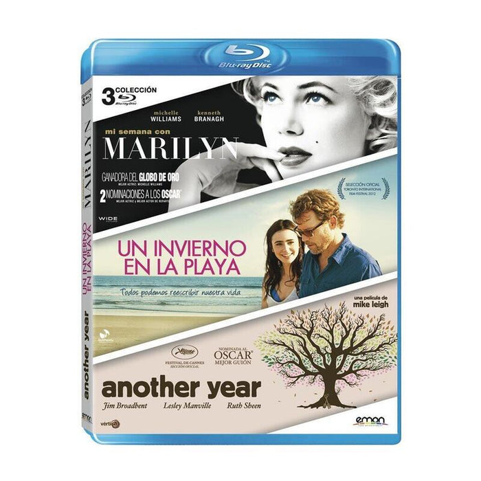 Pelicula Mi Semana Con Marilyn + Un Invierno En La Playa + Another Year Blu-Ray
