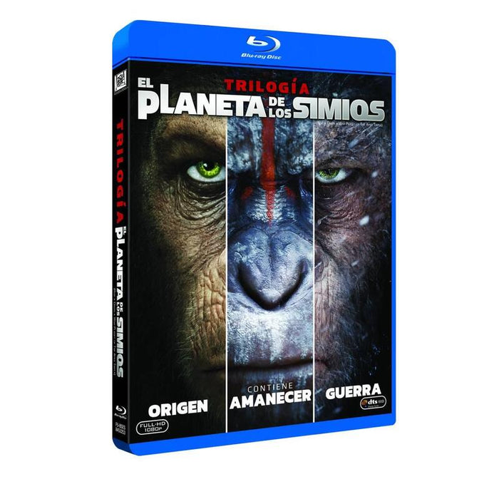 Pelicula Trilogía Planeta De Los Simios Blu-Ray