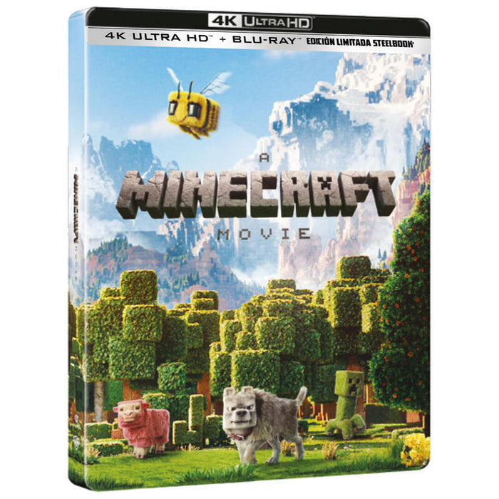 Pelicula Una Película De Minecraft (4k Uhd+Bd) Ed Metálica Blu-Ray