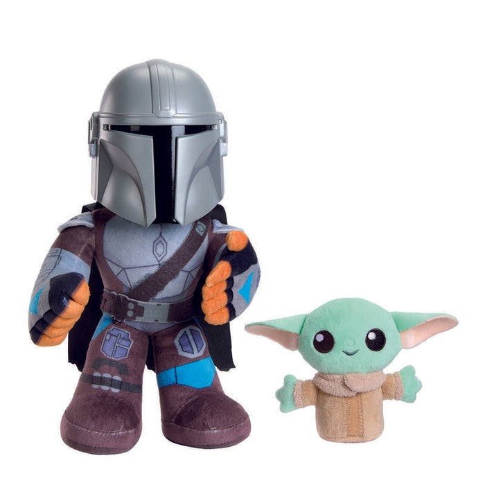 Peluche Mattel Star Wars Clan De Dos Mandalorian Y Grogu