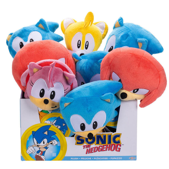 Peluche Pack De 8 Unidades  Sonic Wave 11 Sonic The Hedgehog 23cm Surtido