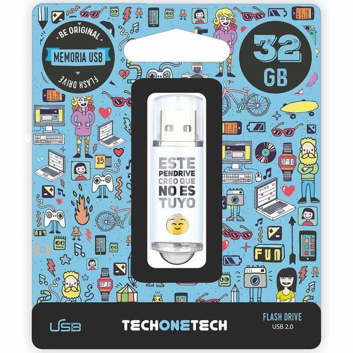Pendrive 32gb Tech One Tech No Es Tuyo Usb 2.0