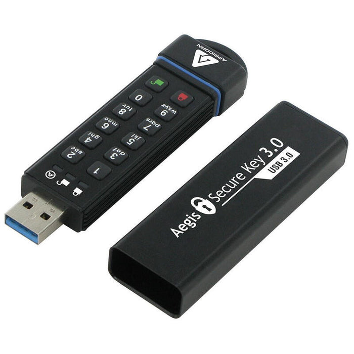Pendrive Apricorn Usb 3.0 60gb Securekey 256bit Aes-Xts, Ip58,
