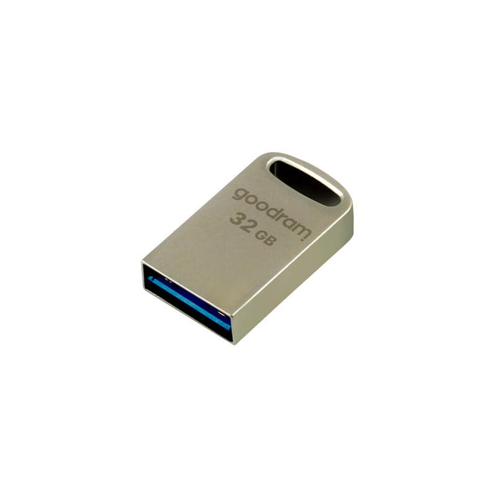 Pendrive Goodram Metal 32gb C/Ranura Para Colgar Y Llavero Usb 3.0 Plata