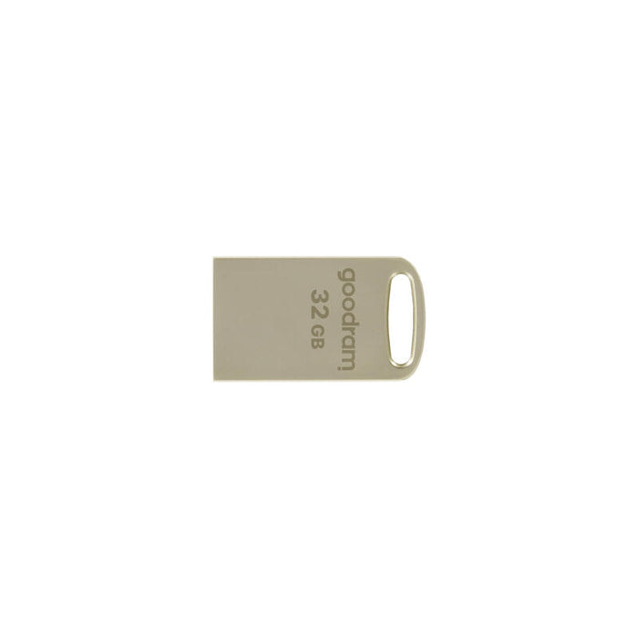 Pendrive Goodram Metal 32gb C/Ranura Para Colgar Y Llavero Usb 3.0 Plata